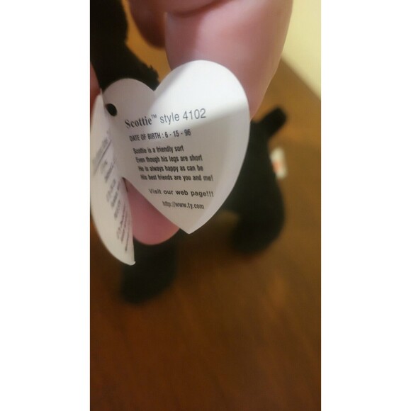 Ty Beanie Baby RARE Retired Scottie The Dog 1996 NWT - Picture 2 of 2